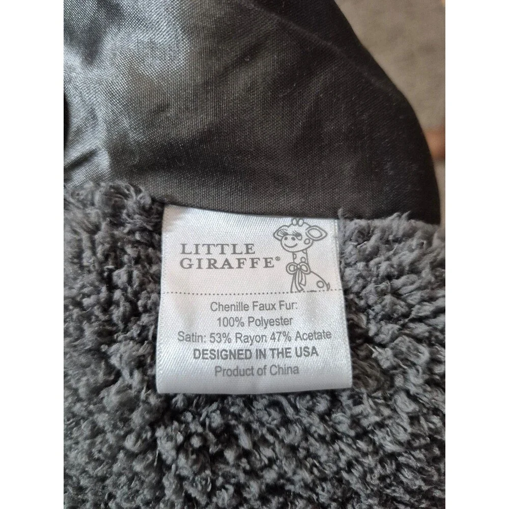 Little giraffe security blanket - dark grey